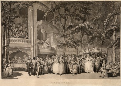 Vauxhall Gardens by Thomas Rowlandson